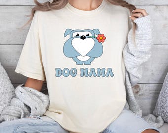 Comfort Colors Dog Mama T-Shirt: 100% Cotton Pet Lover Tee