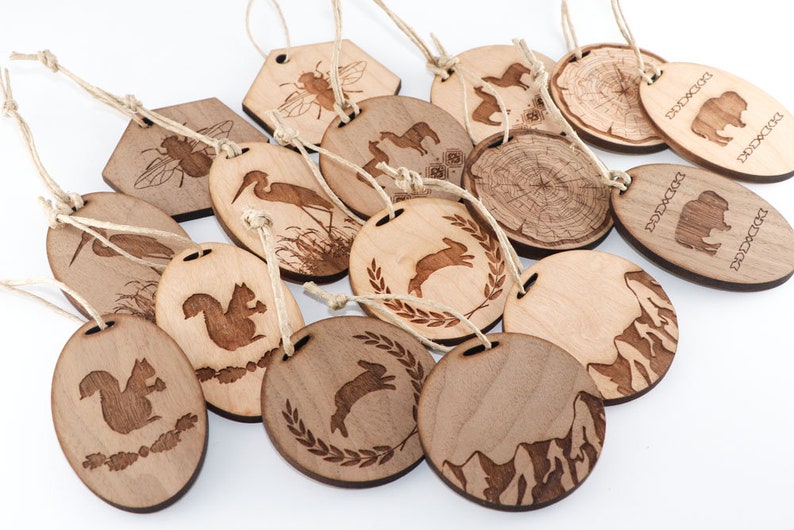Tree Cross Section Design Tree Rings - Personalized Gift Wood Christmas Ornament