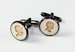 Custom Cameo Cuff Links, Laser Etched Wood (any color) Father's Day Gift Idea 