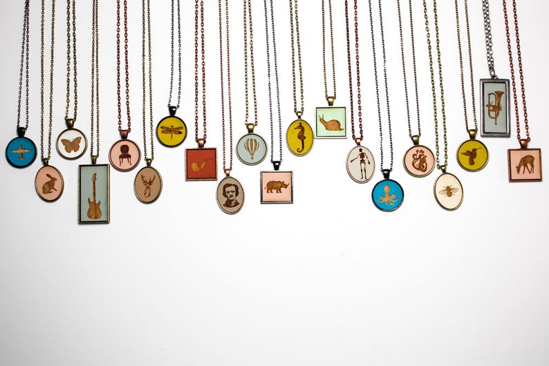 Laser Engraved Wooden Cameo Necklace Featuring Farm Animal - Gifts for Her Pig Pendant Any Color - Custom Made