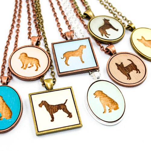 Custom Dog Pendant Necklace Choose Your Design any Breed / Etsy