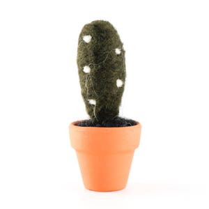 Miniature Felted Cactus in Terra Cotta Pot Choose Your Needle Felted Succulent image 9