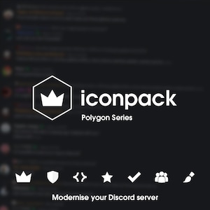 Iconpack - Discord Rollen Icons und Emojis für deinen Discord Serer (Polygon style)