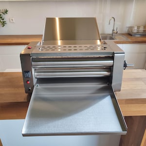 Electric  Dough Sheeter 19.5”/50cm Mini Bakery and Home for rolling Croissants Pasta Pizza Pita Empanadas Pastry Fondant