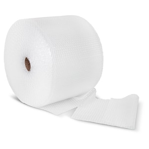 100FTx12IN Bubble Roll for Packing, Scratch Resistant - 1/2IN Large Dense Bubble Packing Wrap for Moving and Shipping, Perf Every 12IN