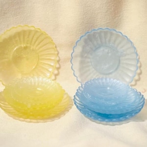 Playscale Miniature Plates and Cups, 1:6 Scale Doll Plate and Cup, Barbie Doll Furniture, Barbie Accessories, Barbie Plates and Cups