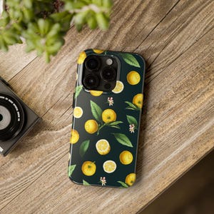 Tropische Zitrus Telefonhülle - Robust und stilvoll, Zitronen-Design für Sommer-Vibes, perfektes Geschenk, lustiges technisches Zubehör