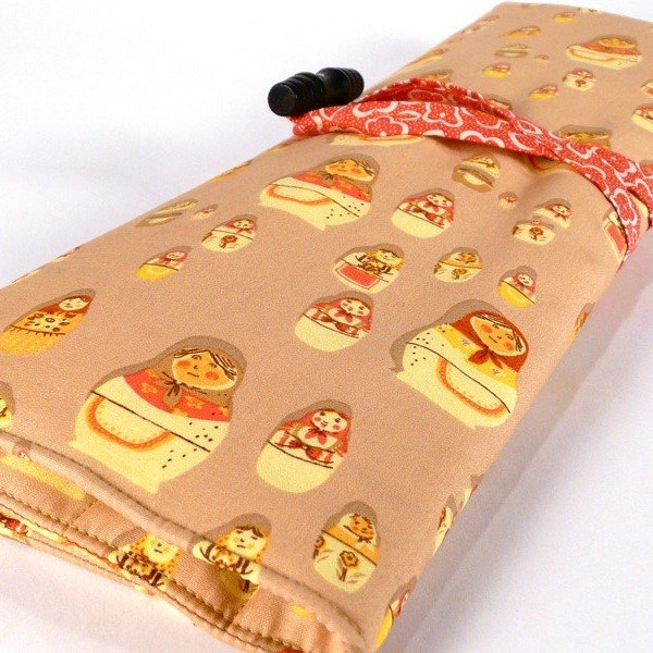 RESERVED for nahuatlv - Knitting needle organizer - Russian Dolls - Matryoshka