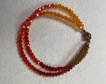 Harvest Crystal Double Row Bracelet