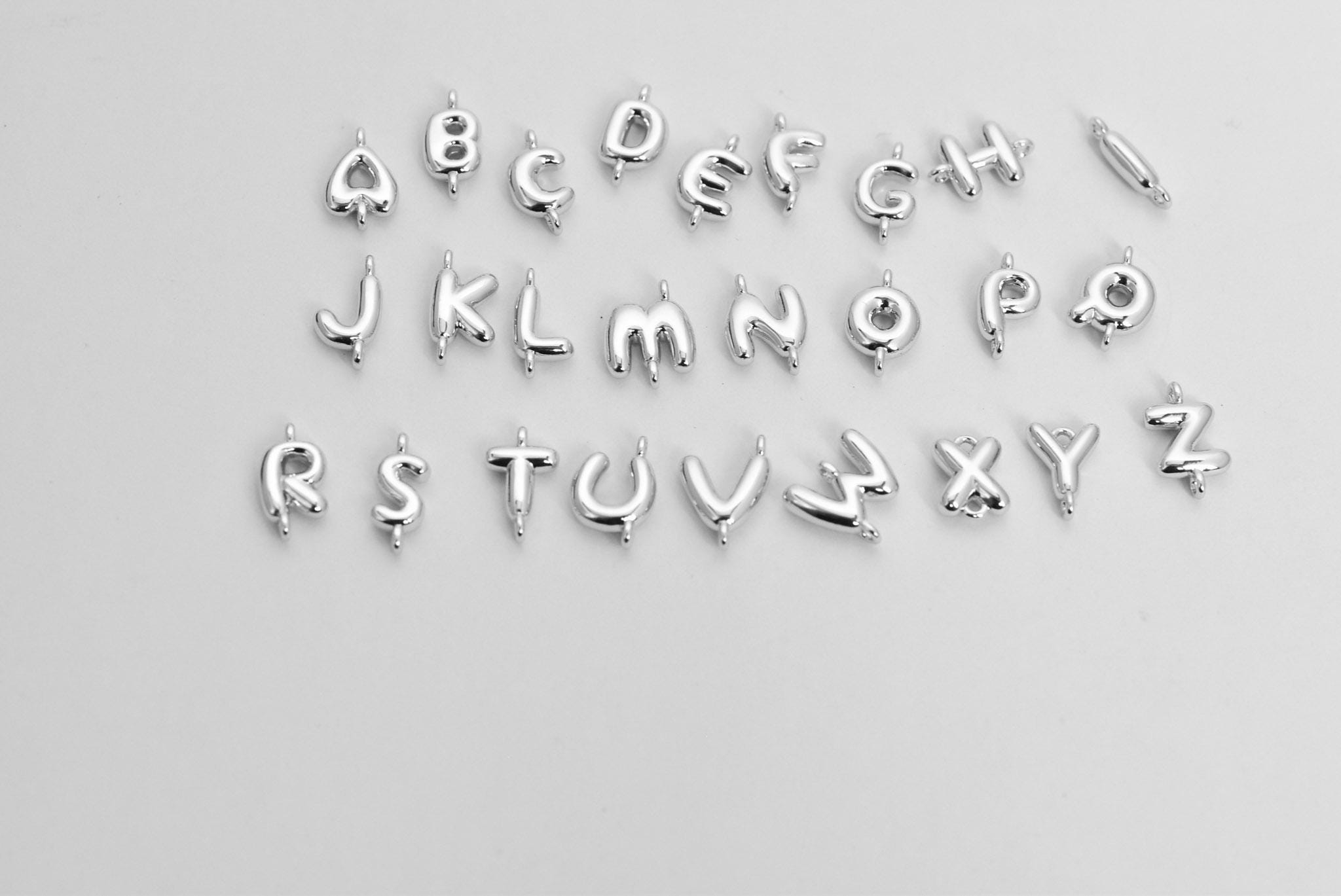 Rocksmith String Letters Bubble Initial String Bracelet - Puff Letter - No Hanging Strings ...