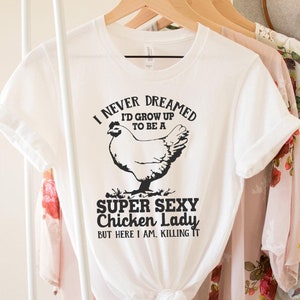 T-Shirt Humoristique 'F-Caw-F Poulet' - Col En V, Design Drôle Pour Hommes Et Femmes, Coton Léger