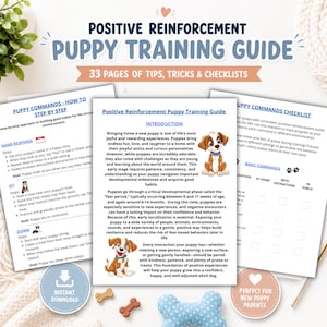 Guía para cachorros nuevos, Guía de entrenamiento para cachorros, Información de registro, Entrenamiento canino, Planificador para cachorros, Entrenamiento para ir al baño, Guía de cuidado de mascotas, Socialización