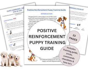 Puppy Training Guide PDF, Training Handbook, Puppy Planner, Dog Training, New Puppy Guide, Potty Training, Printable Pet Care, Socializing