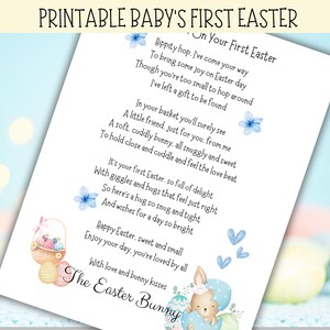 La prima Pasqua del bambino, Lettera del coniglietto pasquale, Poesia di Pasqua, Lettera del coniglietto pasquale, Attività di Pasqua, Lettera di Pasqua, La mia prima Pasqua,