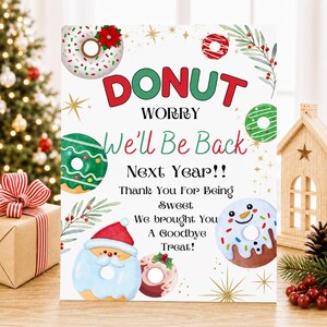 Two Elves Goodbye Letter, Goodbye From Elves, Goodbye Letter, Goodbye Elves Letter, Elf Goodbye, Goodbye letter Elf, Donut Worry, Printable