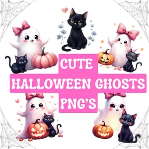 Pink Halloween PNG, Pink Ghost PNG, Toddler PNG, Cute Ghosts Clipart, Cute Halloween Clipart, Kids Halloween Png, Ghost Halloween Clipart,