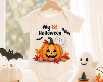 My 1st Halloween PNG, My First Halloween,Babies 1st Halloween, Cute Ghost Halloween PNG, Cute Halloween Clipart, Kids Halloween Shirt Design