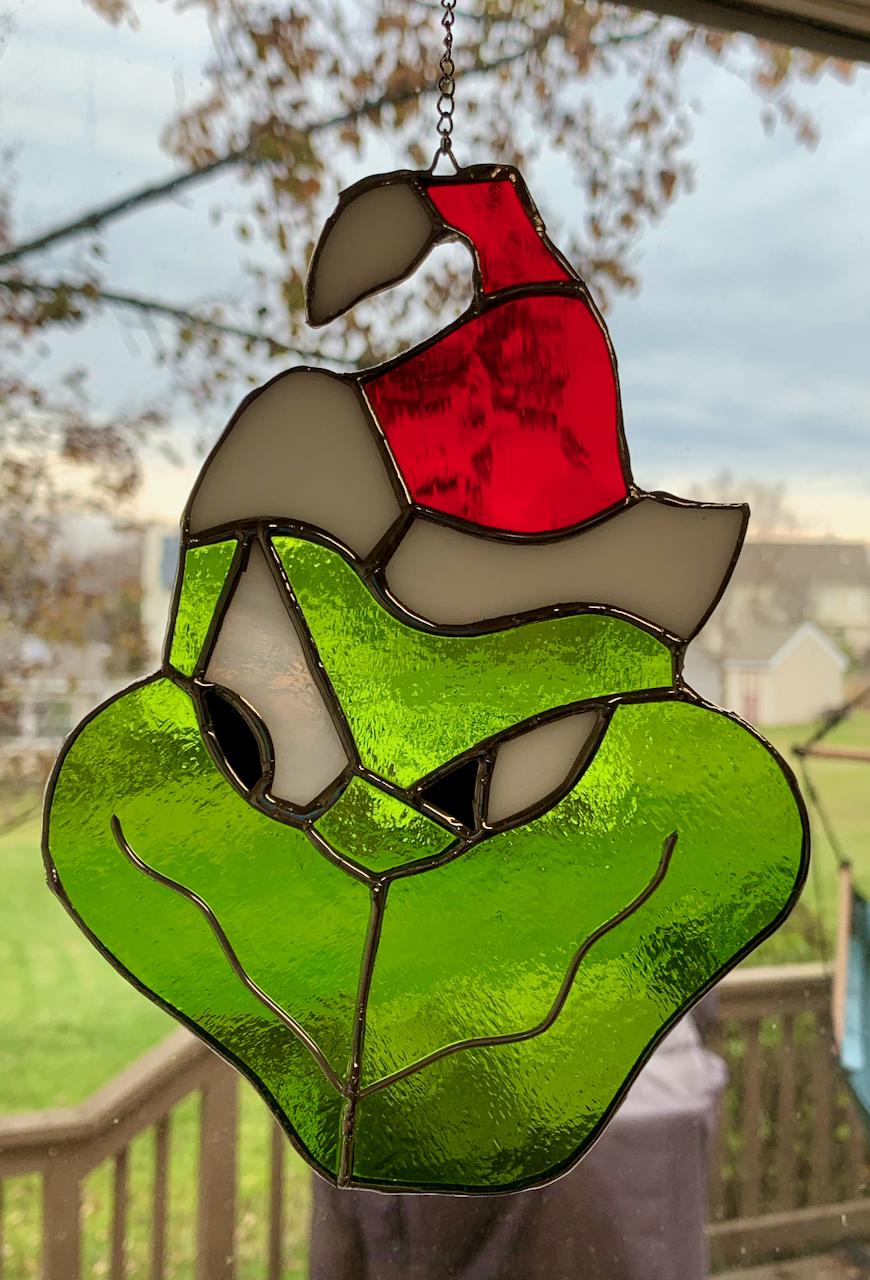 Grinch Sun Catcher - Etsy