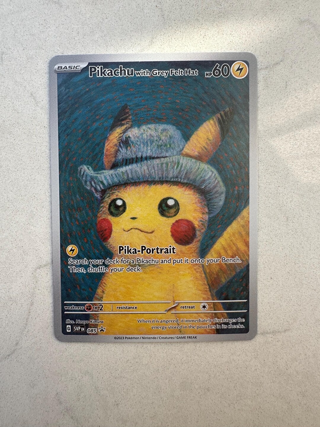 Pokemon Pikachu With Grey Felt Hat Proxy Custom Orica Van Pokemon Pikachu With Grey Felt Hat Proxy Custom Orica Van