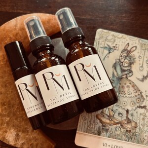 Poetic Tarot Major Arcana Empowerment Öl, Spray, Badeöl & Räucherstäbchen