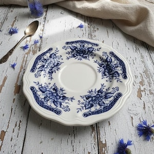 TS21 BLUE CARNATION IRONSTONE 花柄 大皿 盛り皿 Ironstone Blue Carnation Made in Japan - Etsy