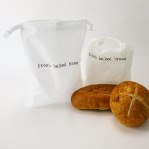Brook & Cal Reusable Plastic Bread Storage Bags Pack of 2