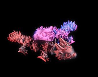 Mini Articulated Dragon STL File for 3D Printing–3D Dragon Model Print Files,3D Printed Cute Desk Decor Fidget Toy Sensory Toy,Gift for Kids