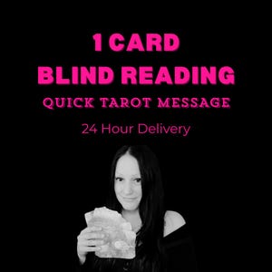 Written Tarot Reading: 1 Card Pull | Blind Psychic Insights | General Spiritual Guidance | Same Day Delivery