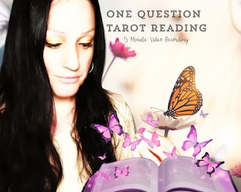 Tarot Reading | One Question | Psychic Insights | Love, Career, General | No AI | Fast Delivery | Video