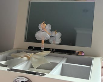 Custom Musical Ballerina Jewellery Box | Personalised Baby Name Gift | Toddler Jewelry Storage | Jewelry Holder | First Birthday Present
