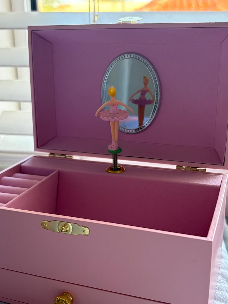 Personalised Ballerina Musical Jewellery Box – Custom Name Gift for ...