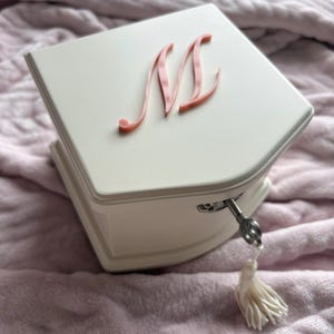 Piccola scatola portagioielli personalizzata / Organizzatore portagioielli personalizzato / Regalo per lei / Regalo per damigella d'onore / Scatola portagioielli ballerina / Scatola portagioielli di lusso