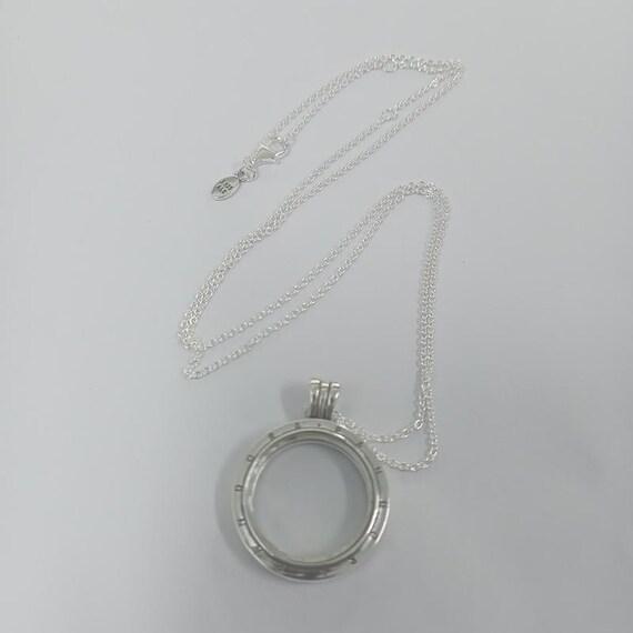 Pandora Sparkling Floating Locket Necklace 60cm ALE S925 Canada