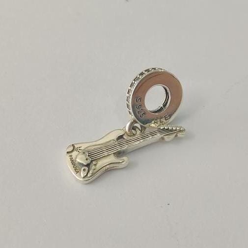 pandora electric guitar dangle charm 925 sterling silver ale