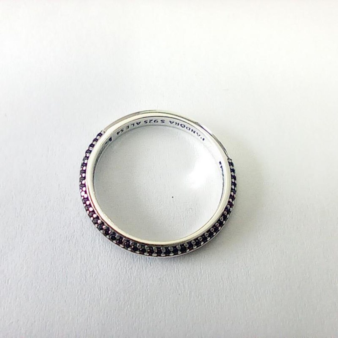 Pandora Ring Black Crystals Pave 925 Sterling Silver - Etsy
