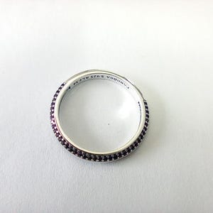 pandora ring black crystals pave 925 sterling silver