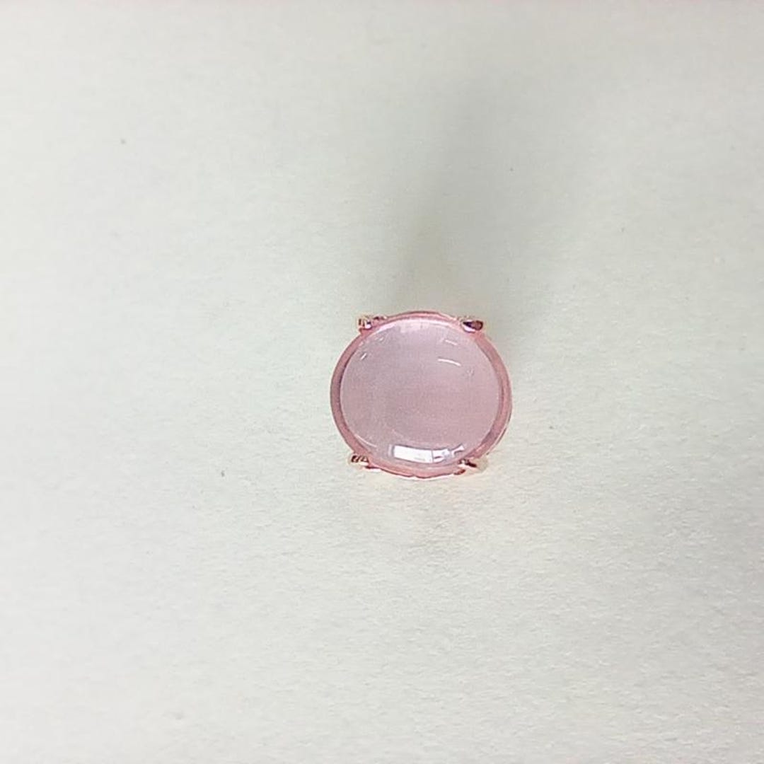 Pandora Rose Gold Plated Pink Oval Cabochon Slide Charm - Etsy