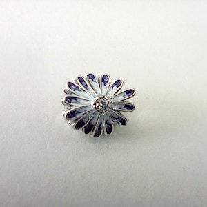 purple daisy  pandora sterling silver charm