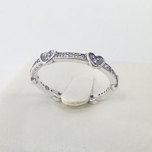 pandora radiant sparkling hearts ring