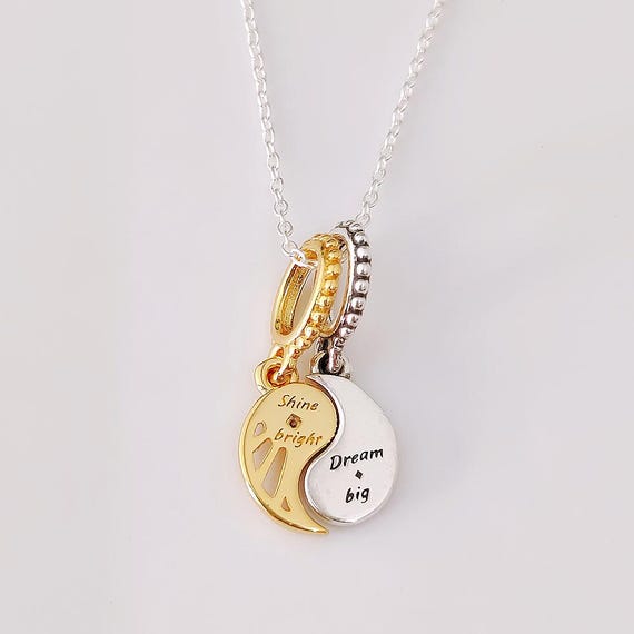 Pandora 太陽と月のチャーム 2個セット セール】スプリッタブル サン