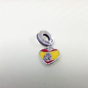 Pendentif drapeau espagnol pandora en argent sterling