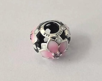 Pandora Pink Magnolia Bloom Charm S925 ALE