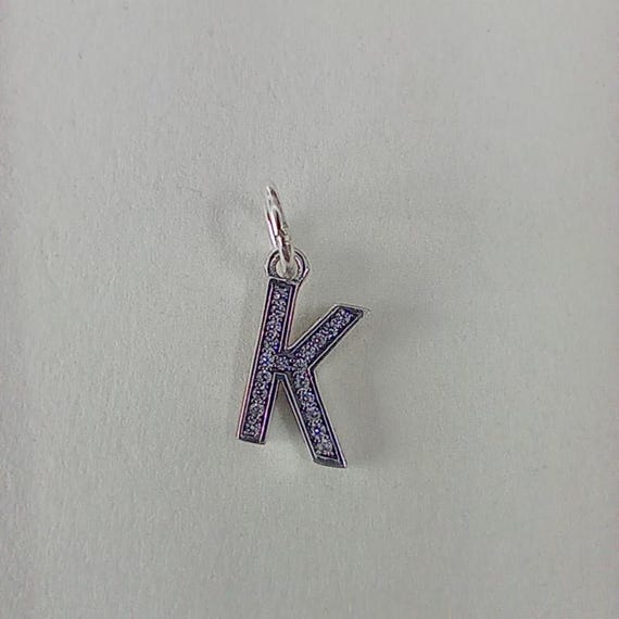 Pandora Sterling Silver Letter K Initial Dangle Charm Ireland