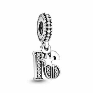 pandora 16 years of love charm/pendant s925 ale