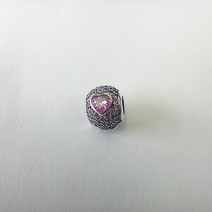 pandora charm captivating heart  sterling silver