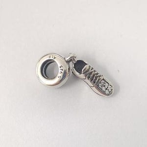New Pandora &#39;I LOVE TO RUN&#39; Running shoe Dangle Charm
