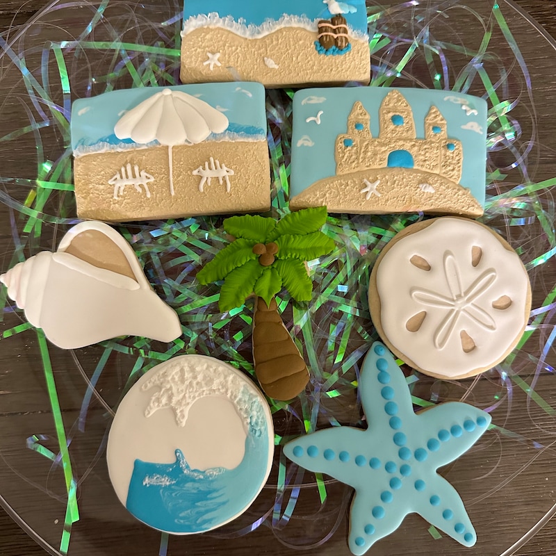 Beach Theme Cookies - Etsy