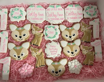 Deer sugar cookies
