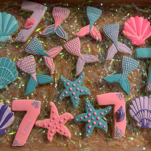 Mermaid sugar cookies