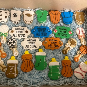 Sports sugar cookies
